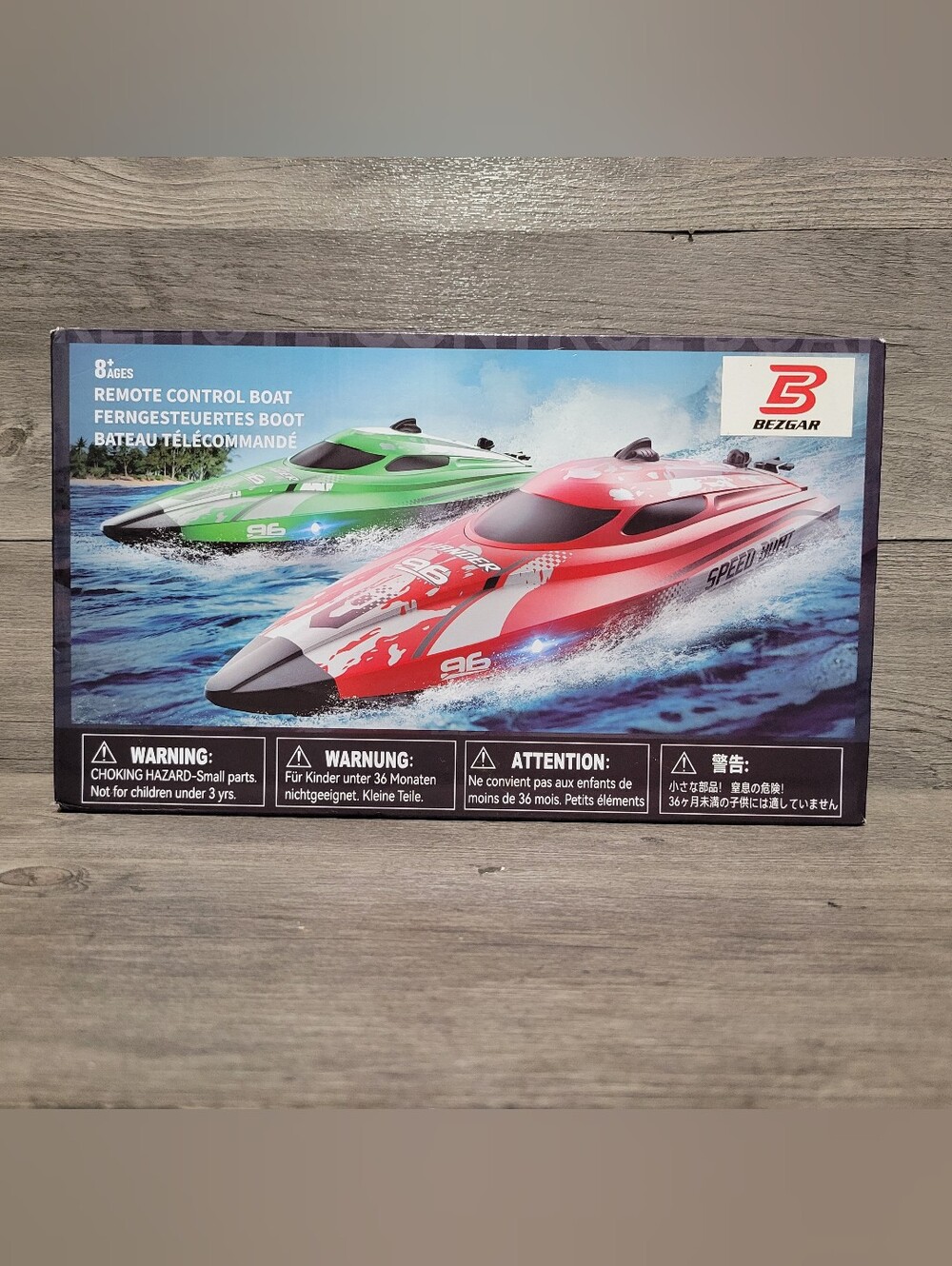 BEZGAR TX126 Remote Control Boat - Fast Speed RC Boat 12 Inch